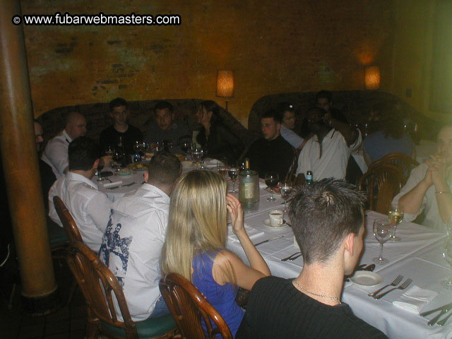 Special Invitational Webmaster Dinner 2002
