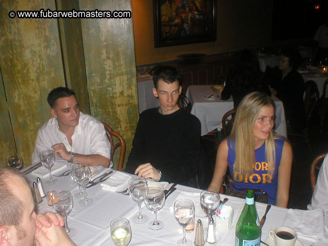 Special Invitational Webmaster Dinner 2002