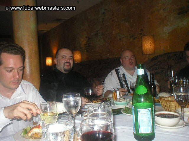Special Invitational Webmaster Dinner 2002