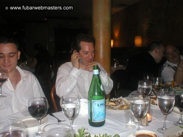 Special Invitational Webmaster Dinner 2002