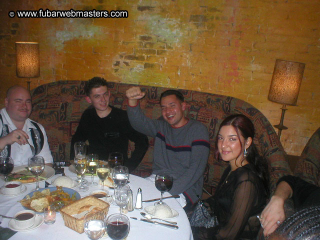 Special Invitational Webmaster Dinner 2002