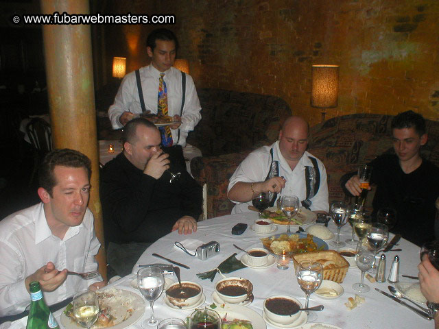 Special Invitational Webmaster Dinner 2002