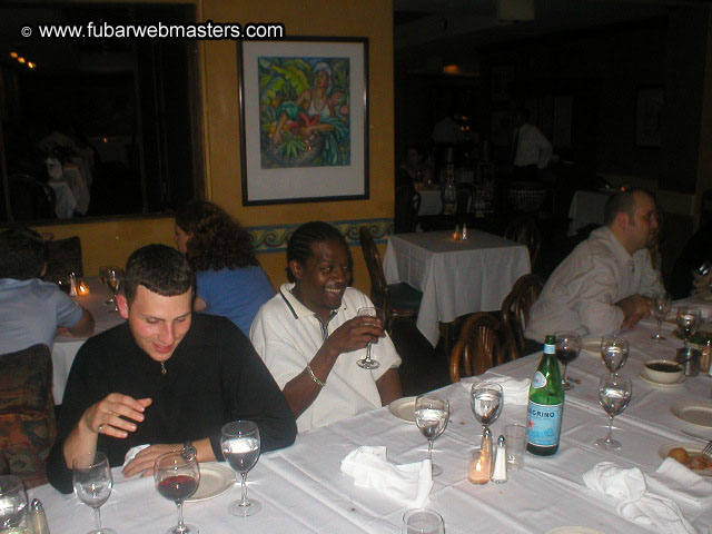 Special Invitational Webmaster Dinner 2002