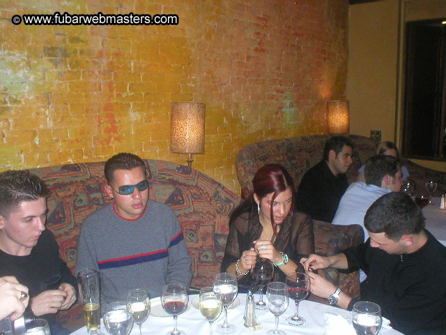 Special Invitational Webmaster Dinner 2002