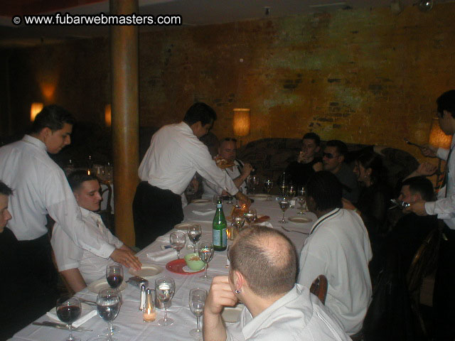 Special Invitational Webmaster Dinner 2002