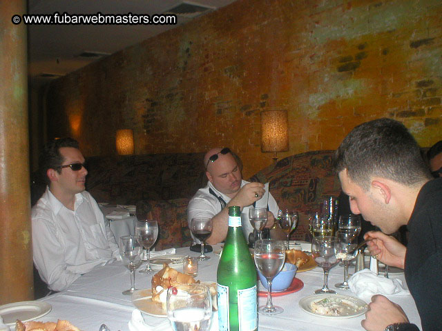 Special Invitational Webmaster Dinner 2002