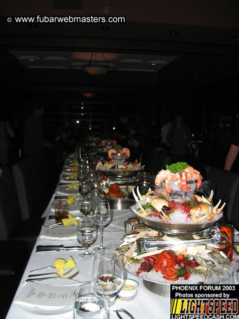 Dinner at Drinkwater's City Hall Steakhouse 2003