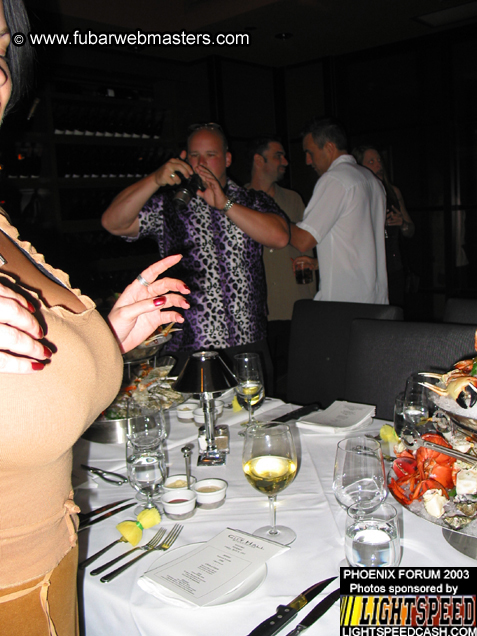 Dinner at Drinkwater's City Hall Steakhouse 2003