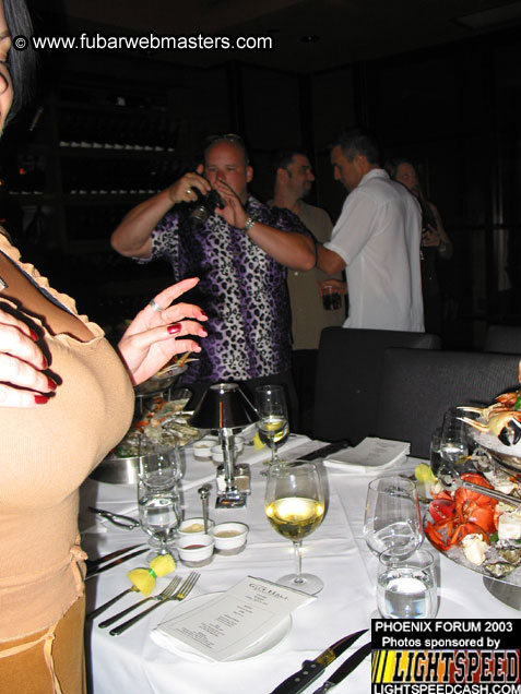 Dinner at Drinkwater's City Hall Steakhouse 2003