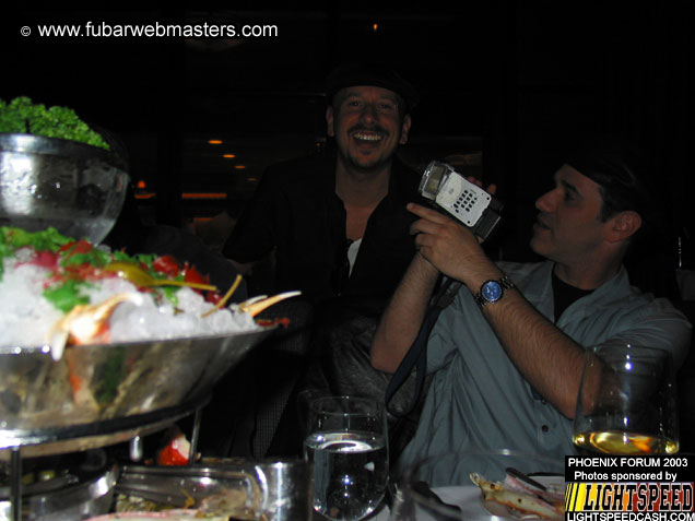 Dinner at Drinkwater's City Hall Steakhouse 2003