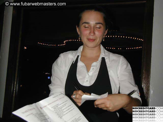 Dinner @ World Famous 2004