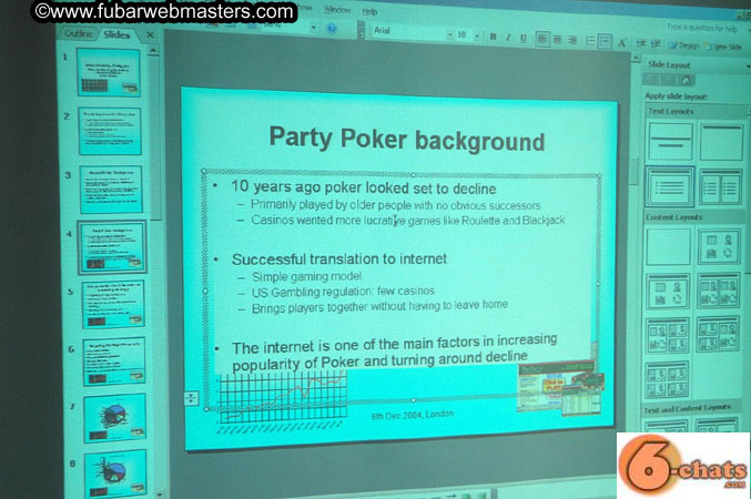 Registration, Set-up and Show Floor 2005