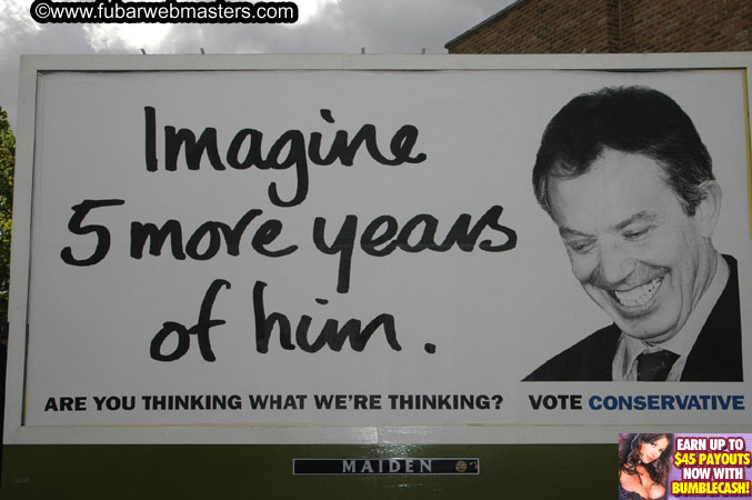 Around London and the Party set-up @ Tantra 2005