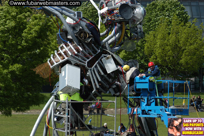 Around London and the Party set-up @ Tantra 2005