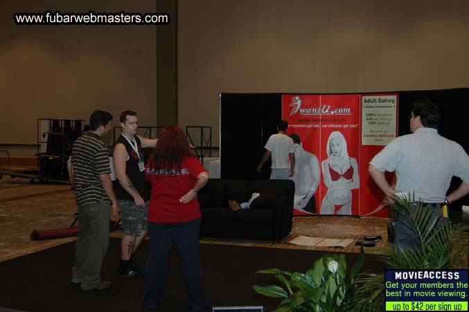 The Show Floor Setup 2005