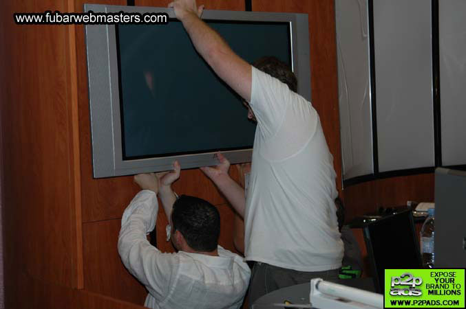 The Show Floor Setup 2005