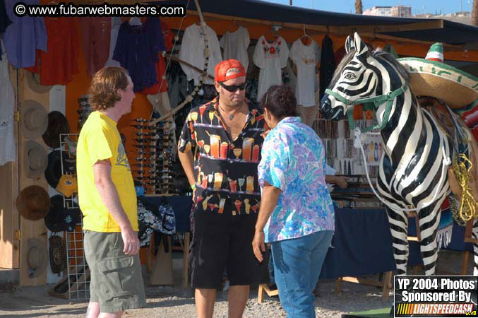 Lobster and margarita dinner in Puerto Nuevo 2004