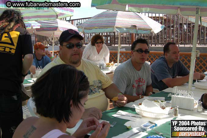 Lobster and margarita dinner in Puerto Nuevo 2004