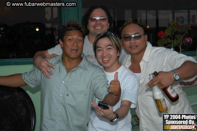 Lobster and margarita dinner in Puerto Nuevo 2004